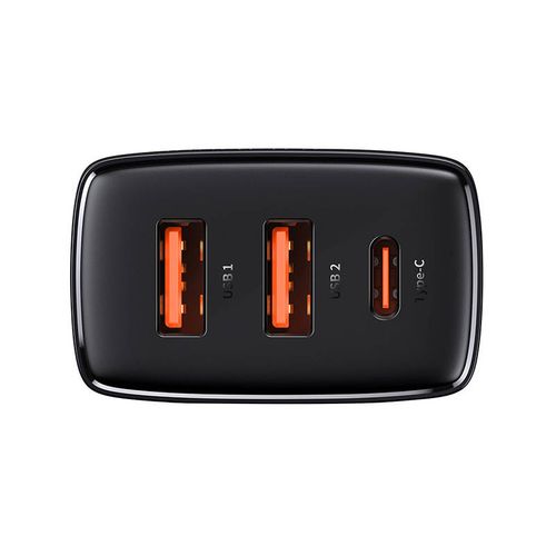 ładowarka sieciowa baseus compact quick charger, 2xusb, usb-c, pd na Arena.pl