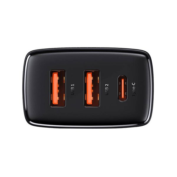ładowarka sieciowa baseus compact quick charger, 2xusb, usb-c, pd zdjęcie 5