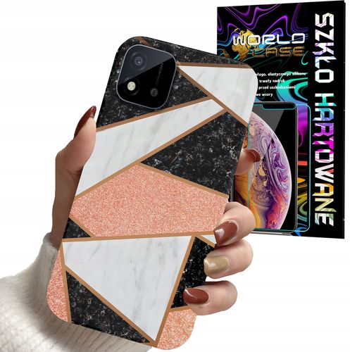 ETUI DO REALME C11 2021 - GEOMETRYCZNE WZORY DLA KOBIET PLECKI + SZKŁO na Arena.pl