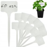 60x ETYKIETY TABLICZKI ZNACZNIK DO ROŚLIN SADZONEK