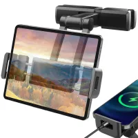 Uchwyt samochodowy na tablet i telefon na zagłówek uniwersalny regulowany Verk Group