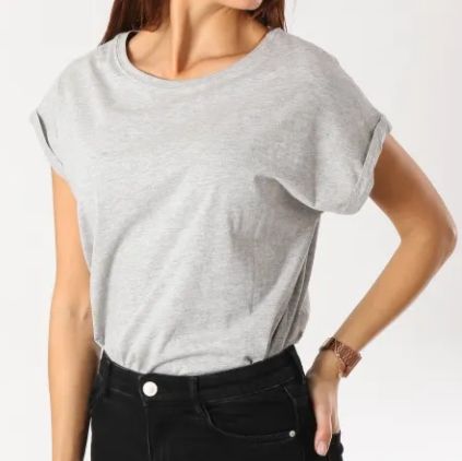 URBAN CLASSICS Koszulka damska TB771 Heather Szara R.M na Arena.pl