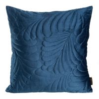 POSZEWKA W PALMY LIŚCIE WELUROWA 45X45 GRANATOWA