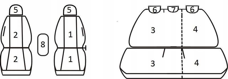 Pokrowce miarowe do Hyundai i30 HB (2007-2012r) zdjęcie 2