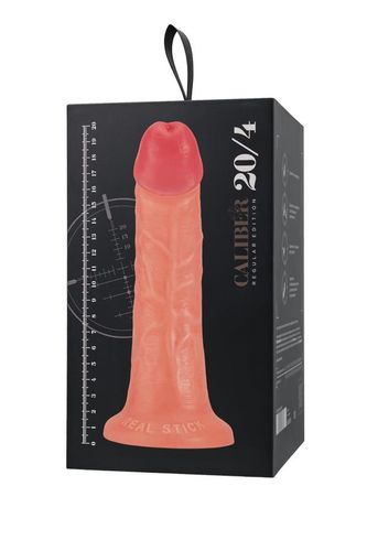 Realistic Dildo Caliber 20/4 , Pvc, Flesh,  Length 20Cm, Diameter 4Cm na Arena.pl