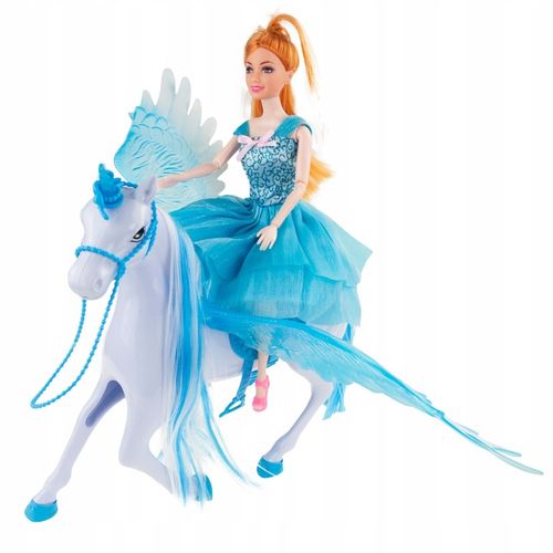 KARETA DLA LALKI Z PEGAZEM JEDNOROŻCEM I LALKĄ KAROCA LODOWA KRAINA na Arena.pl