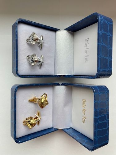 Srebrne spinki do mankietów Samolot na Arena.pl