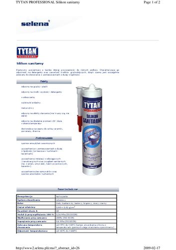SILIKON SANITARNY TYTAN 280ML BRĄZOWY na Arena.pl