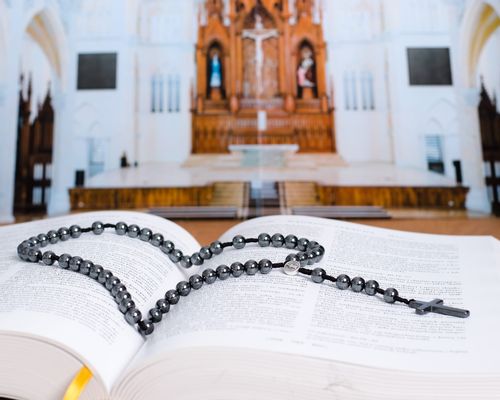 Różaniec z kamieni hematytu RT-31 na Arena.pl