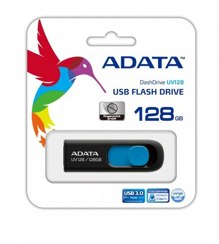 Adata DashDrive UV128 128GB USB3.0 Czarno-niebieski na Arena.pl