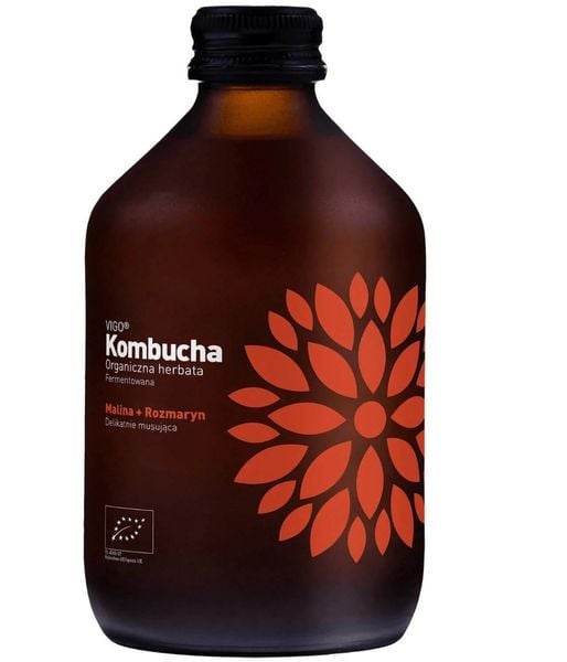 Kombucha Malina + Rozmaryn BIO 330 ml zdjęcie 1