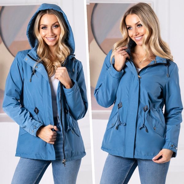 TALIOWANA WIOSENNA Kurtka PARKA z Kapturem 3 KOLORY Przejściowa XL zdjęcie 11