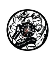 Zegar ścienny z płyty winylowej Barber Shop 36.7