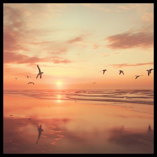 Plakat 70x70cm Spokojna Przystań na Arena.pl