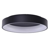 Metalowy plafon okrągły Solvent LED 120W 3000-6000K smart czarny