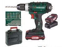 Najnowsza Wiertarka Parkside 20 V + akumulator + bity + ładowarka 65W PL