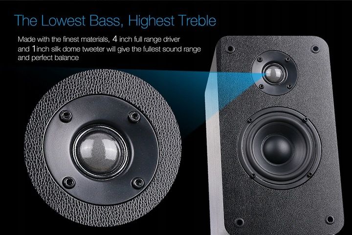 FENDA R40BT CZARNE BLUETOOTH, 60W głośniki 2.0 do telewizora komputera zdjęcie 9