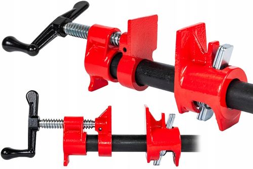 4x ŚCISK STOLARSKI RUROWY BEZKOŃCOWY NA RURĘ 3/4" ZACISK MONTAŻOWY IMADŁO na Arena.pl