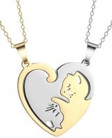 Naszyjnik Przyjaźni BEST FRIENDS Zestaw Yin Yang  N88_A_Złoty