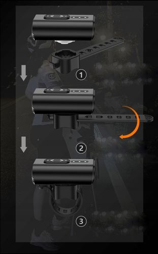 Mocna Lampka ROWEROWA Światło LED przód tył latarka 2600mAh ROWER ZESTAW na Arena.pl