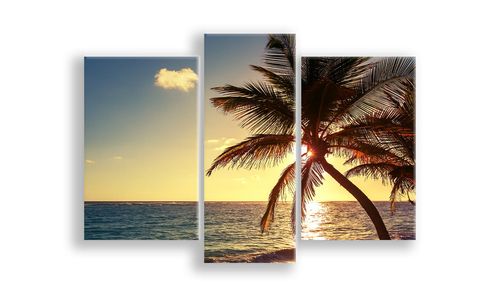OBRAZ NA PŁÓTNIE - 3-CZĘŚCIOWY - TYP C - Hawaje na Arena.pl