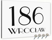 Tabliczka adresowa Dibond Tablica numer domu Biała 40x30 Nadruk UV