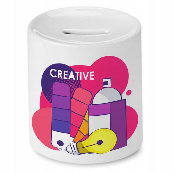 Skarbonka Dla Grafika Creative Prezent Z Nadrukiem Ze Zdjęciem zdjęcie 1