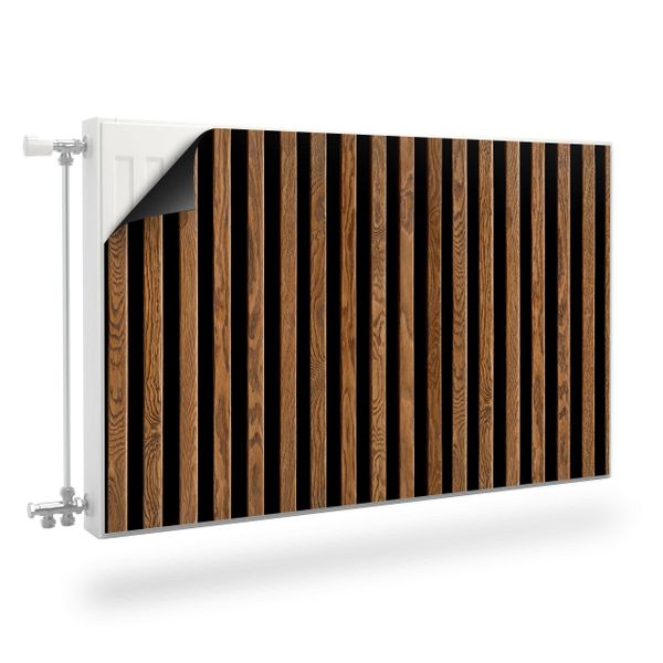 Osłona MAGNETYCZNA Na Kaloryfer LAMELE Imitacja Drewna 3D 80cm x 60cm zdjęcie 1