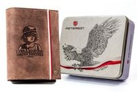 duży, skórzany portfel męski z motywem patriotycznym - peterson