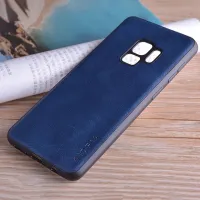 Etui AIORIA Vintage LEATHER do Samsung Galaxy S9 niebieski