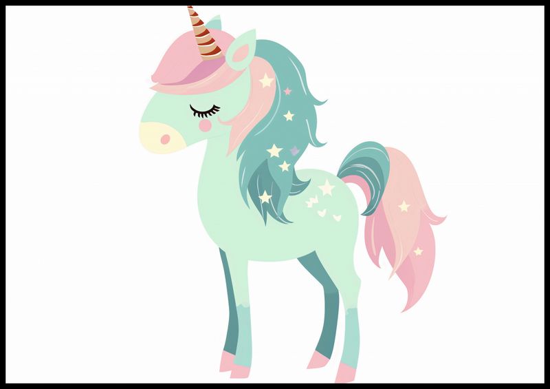 Plakat 100x70cm Jednorożec Marzeń zdjęcie 2