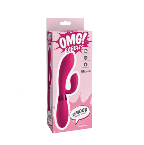 wibrator króliczek omg! #mood silicone vibrator pink pipedream na Arena.pl