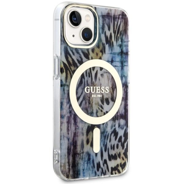 Etui Guess do iPhone 15, iPhone 14, iPhone 13, Niebieski, MagSafe zdjęcie 4