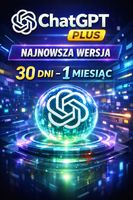 ChatGPT Plus – 30 dni | 1 miesiąc | ChatGPT | Premium | Najnowsza wersja