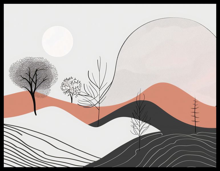 Plakat 65x50cm Półcień Widoku zdjęcie 2