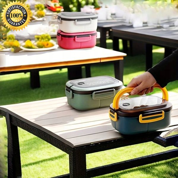 LUNCHBOX LUNCH BOX ŚNIADANIÓWKA POJEMNIK PUDEŁKO BOX Z PRZEGRÓDKAMI 1200ML zdjęcie 8