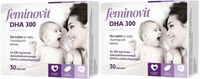 2 sztuki Feminovit DHA 300 Salvum 2 x 30 kapsułek Wsparcie mózgu Serce