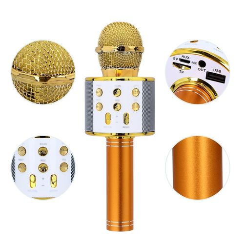 MIKROFON KARAOKE GLOSNIK Z MIKROFONEM BEZPRZEWODOWY BLUETOOTH NAGRYWANIE na Arena.pl