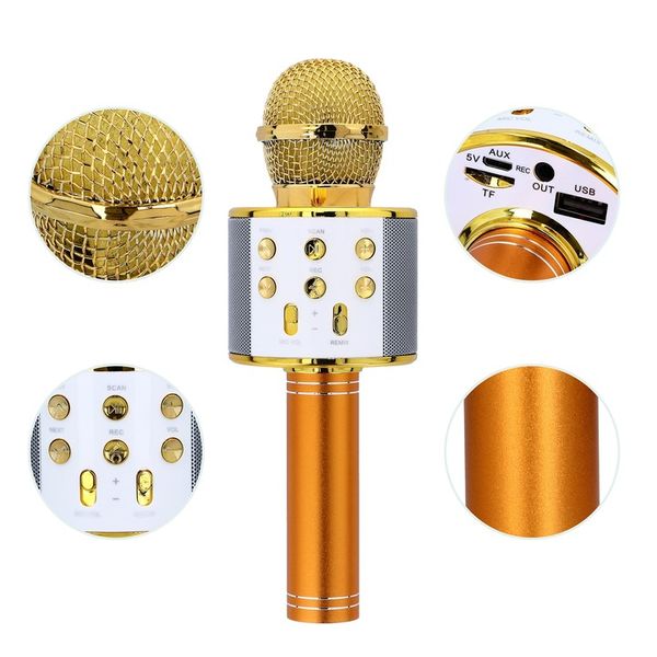 MIKROFON KARAOKE GLOSNIK Z MIKROFONEM BEZPRZEWODOWY BLUETOOTH NAGRYWANIE zdjęcie 6