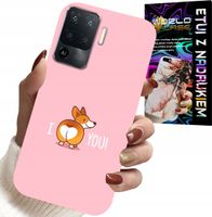 ETUI DO OPPO F19 PRO - ŚMIESZNE WZORY I LOVE YOU PIESEK OBUDOWA