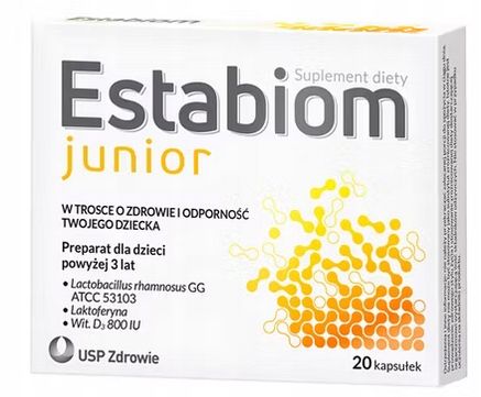 Estabiom Junior, 20 kapsułek 28.02.2025!!! zdjęcie 1