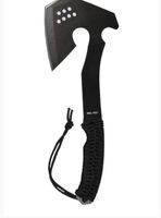 Toporek stalowy z paracordem survivalowy, czarny Mil-Tec