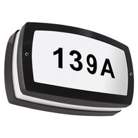 LAMPA elewacyjna SOLINA LED L 03835 Ideus zewnętrzna OPRAWA ścienna LED 8W 4000K hermetyczna numer domu nad drzwi IP54 czarny