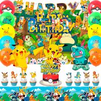 Pokémony Balony Zestaw dekoracji na imprezę Pokémony