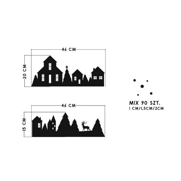 Naklejki Zimowe Domki SW022 zdjęcie 3