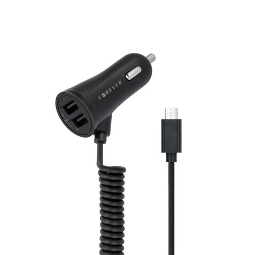 Ładowarka samochodowa Forever micro USB + 2xUSB na Arena.pl