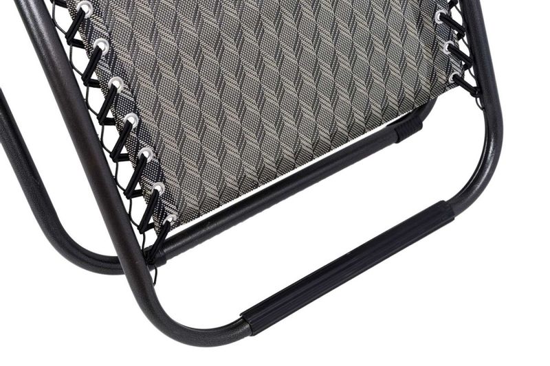 Leżak ogrodowy ORION Zero Gravity brąz jodełka zdjęcie 13