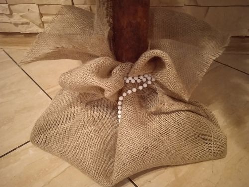 Choinka NA PNIU ubrana Z DEKORACJĄ ozdobami ubrana 100 cm z lampkami LED na Arena.pl