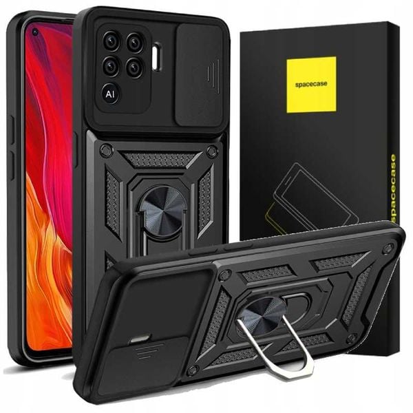 Spacecase Camring Oppo Reno 5 Lite black zdjęcie 1
