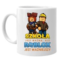 Szkoła jest ważna, ale Roblox jest ważniejszy - kubek na prezent GRA VIRAL